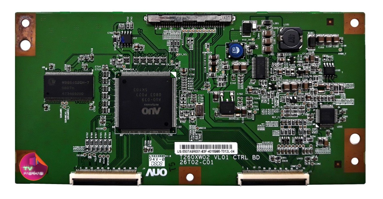 T260XW02 VL01 CTRL BD , 26T02-C01 , AUO T-CON BOARD