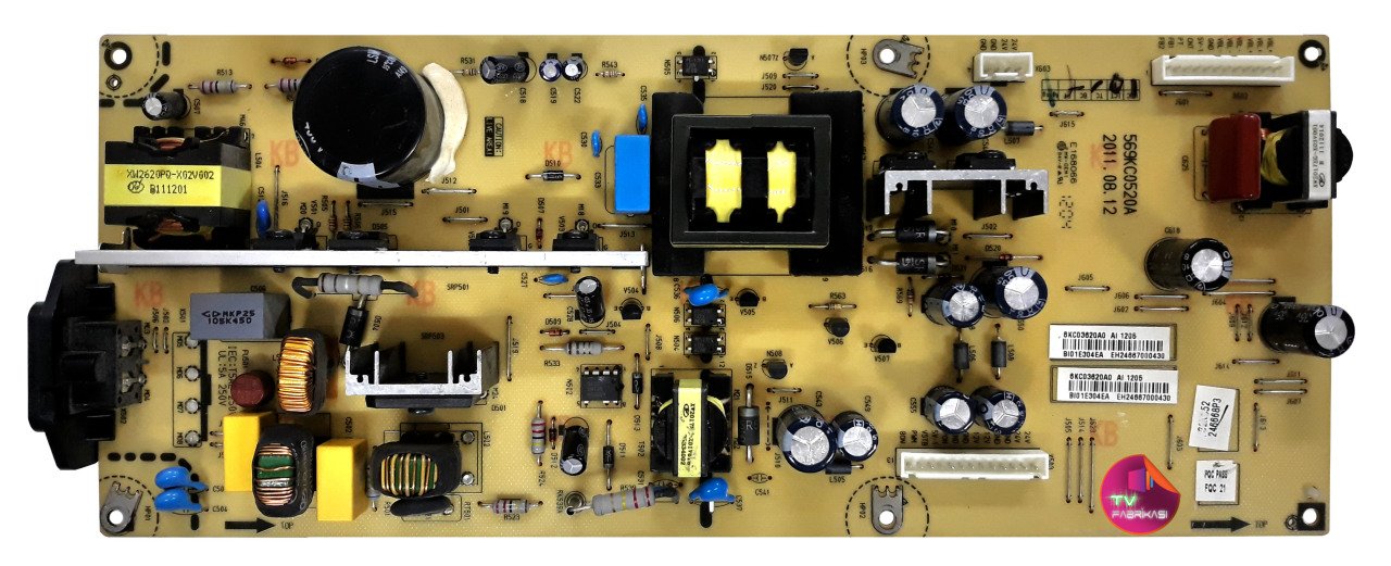 569KC0520A , E168066 , LCD-32R22HA , POWER BOARD , SANYO BESLEME