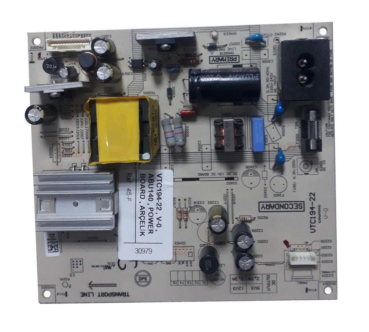 VTC194-22 , V-0 , ABU140 , Power Board , Arçelik Beko Besleme Kart