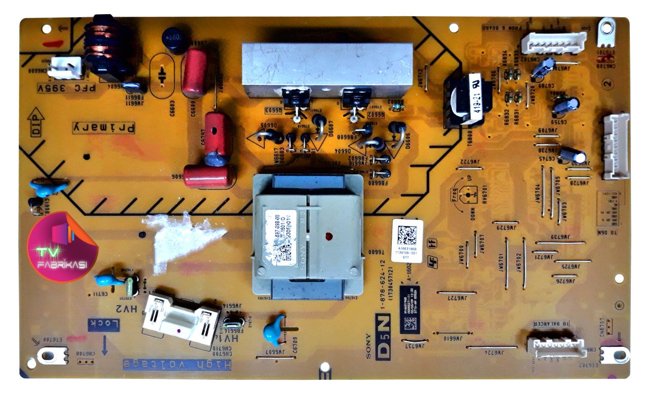 1-878-624-12 , 173045712 , A1663196B , KDL-52W5500 , POWER BOARD , SONY BESLEME