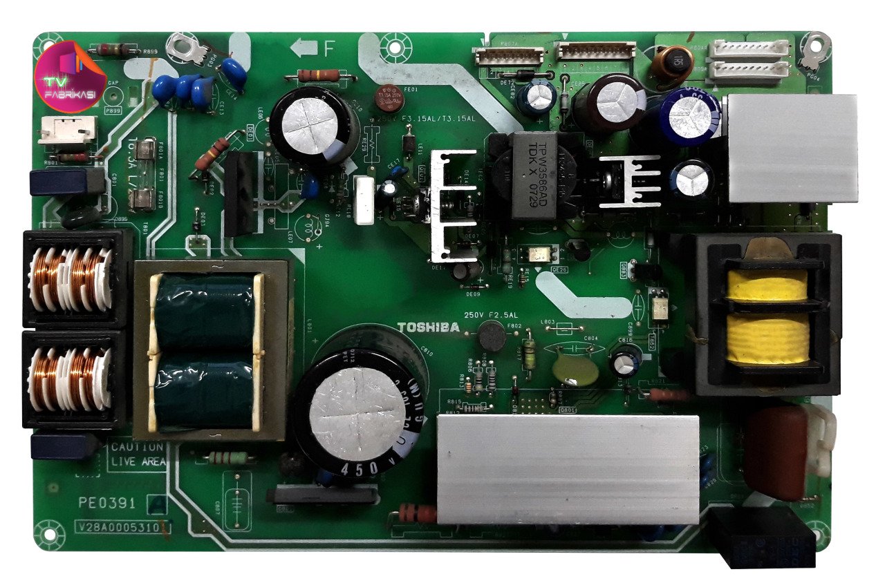 V28A00053101 , PE0391 A , 32C3500P , 32A3000P , 32C3005P , POWER BOARD , TOSHIBA BESLEME