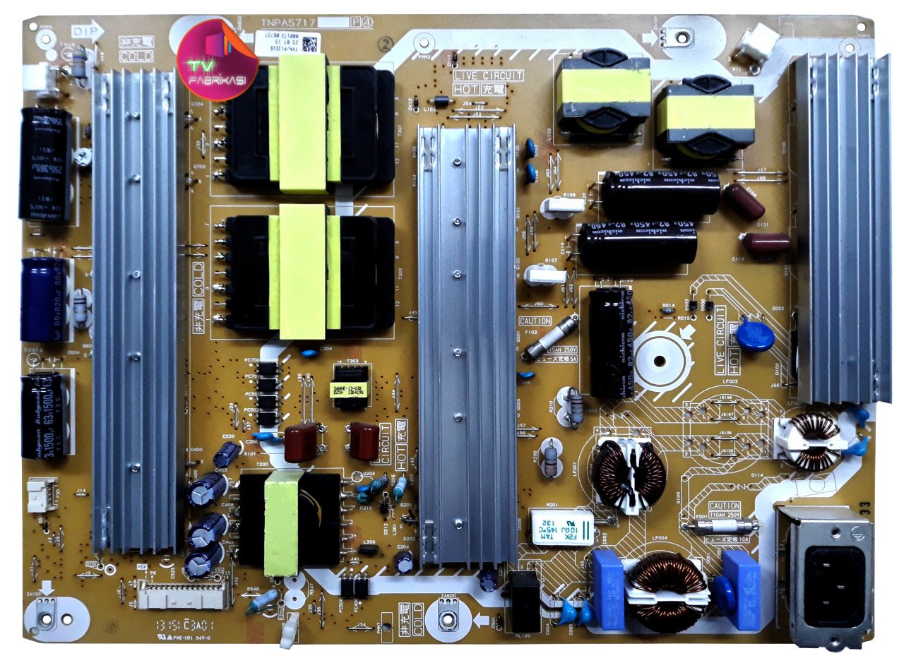 TNPA5717 P 4 ,  TXN- P1ZEUE , TX-P42STW60 , 42E16PME1 , MC106FJ6B21 , POWER BOARD , PANASONIC BESLEME