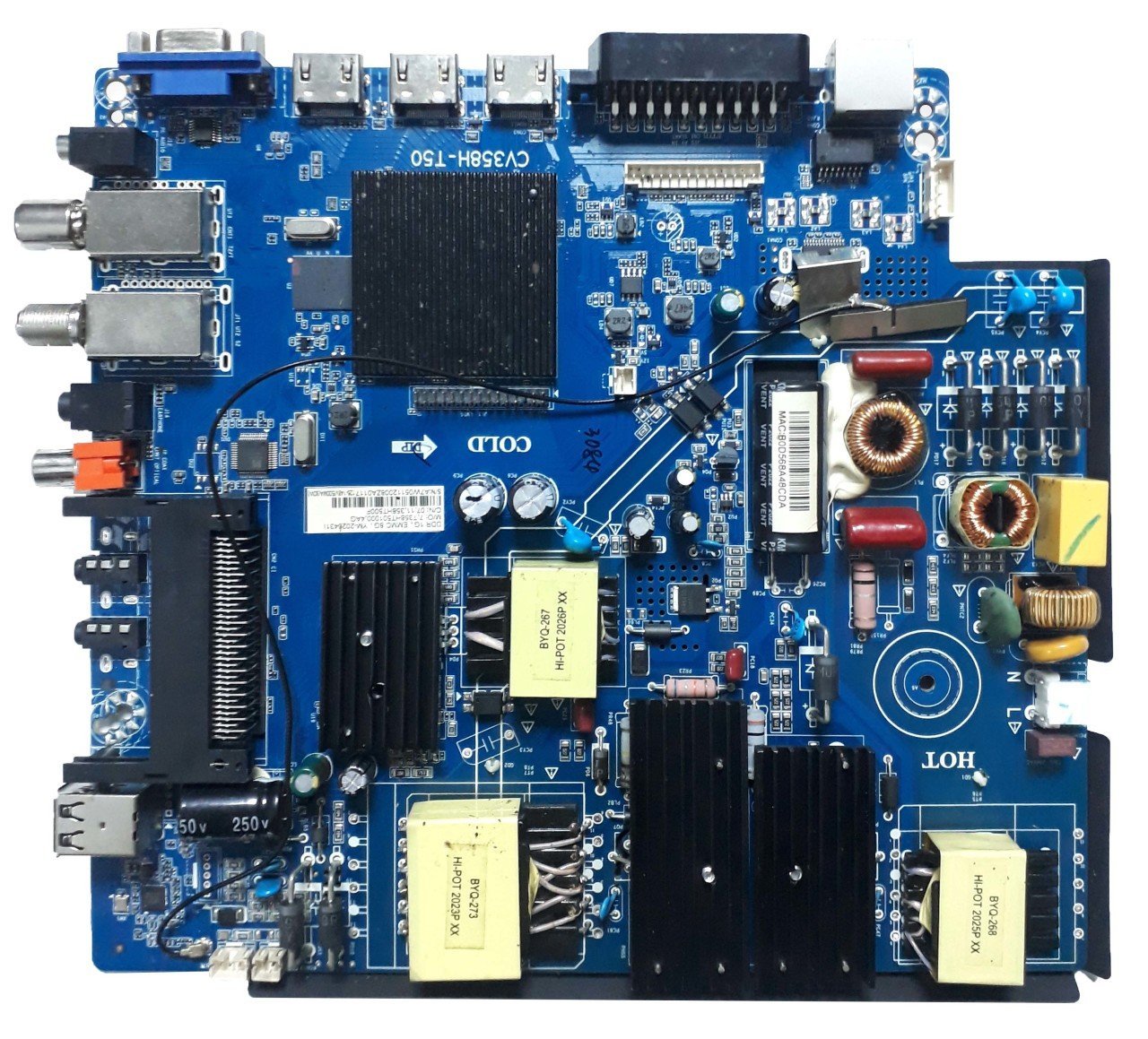 CV358H-T50 , ST5461D12-2 , PCB ST5461D13-2-XR-2 , T-con ST675AB5B-V1.0 , TELENOVA 55S8001 55'' Smart LED , Main Board , Telenova Anakart