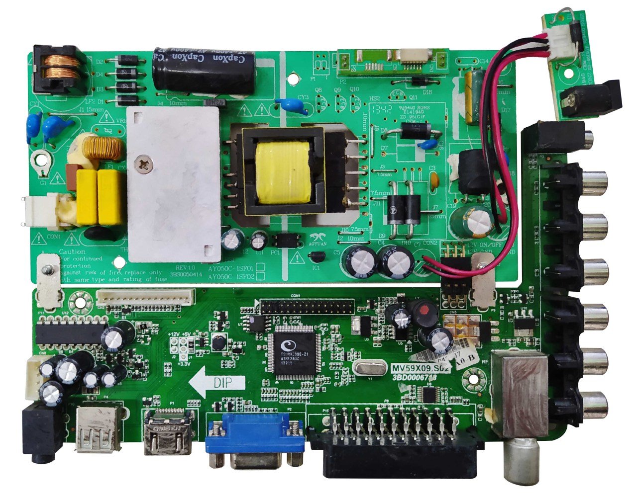 Mv59x09.S02 , 3bd0006718 , Kfd-4v0 , Ay050c-1sf01 , 3bs0050414 , Maın Board And Power Board , Anakart Ve Besleme Board