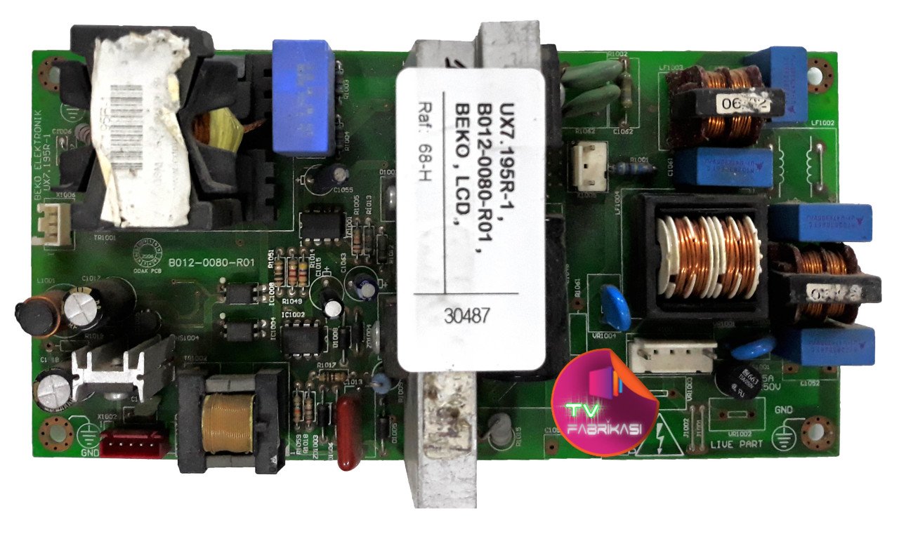 UX7.195R-1 , B012-0080-R01 , BEKO , LCD , POWER BOARD , ARÇELİK BESLEME