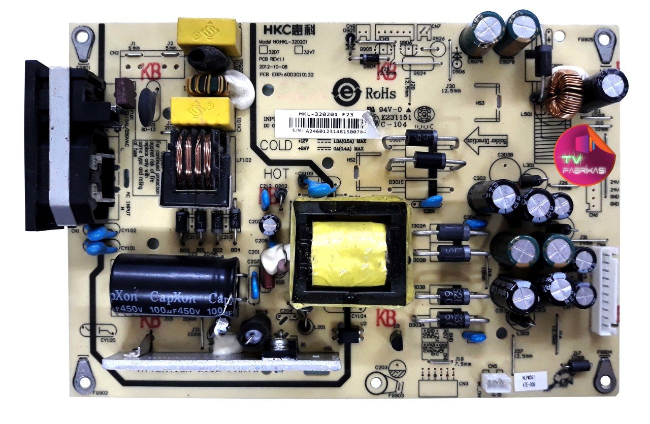 HKL-320201 , 6003010132 , AH1-4601 , POWER BOARD , SANYO BESLEME