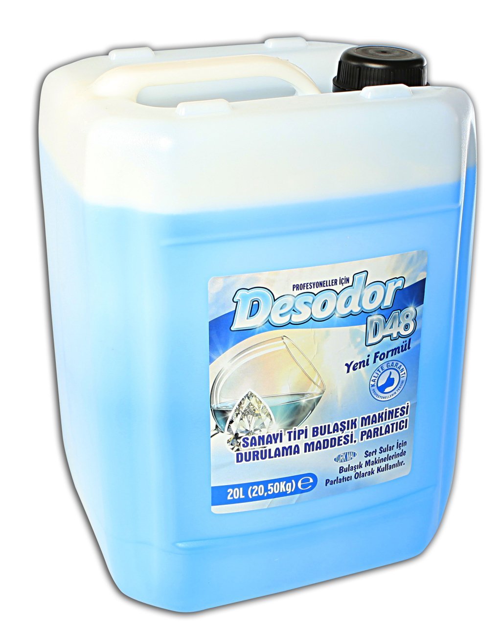 DESODOR® D48 SANAYİ TİPİ BULAŞIK MAKİNESİ DURULAMA MADDESİ, PARLATICI 20L