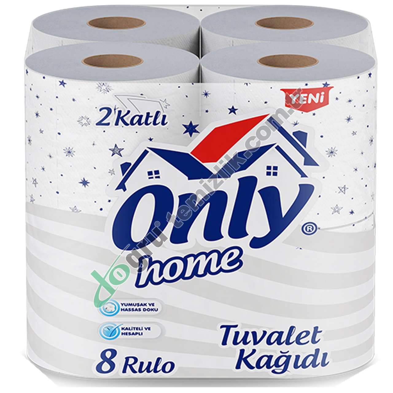 Only 8'li Home Tuvalet Kağıdı 2 Katlı %100 Selüloz