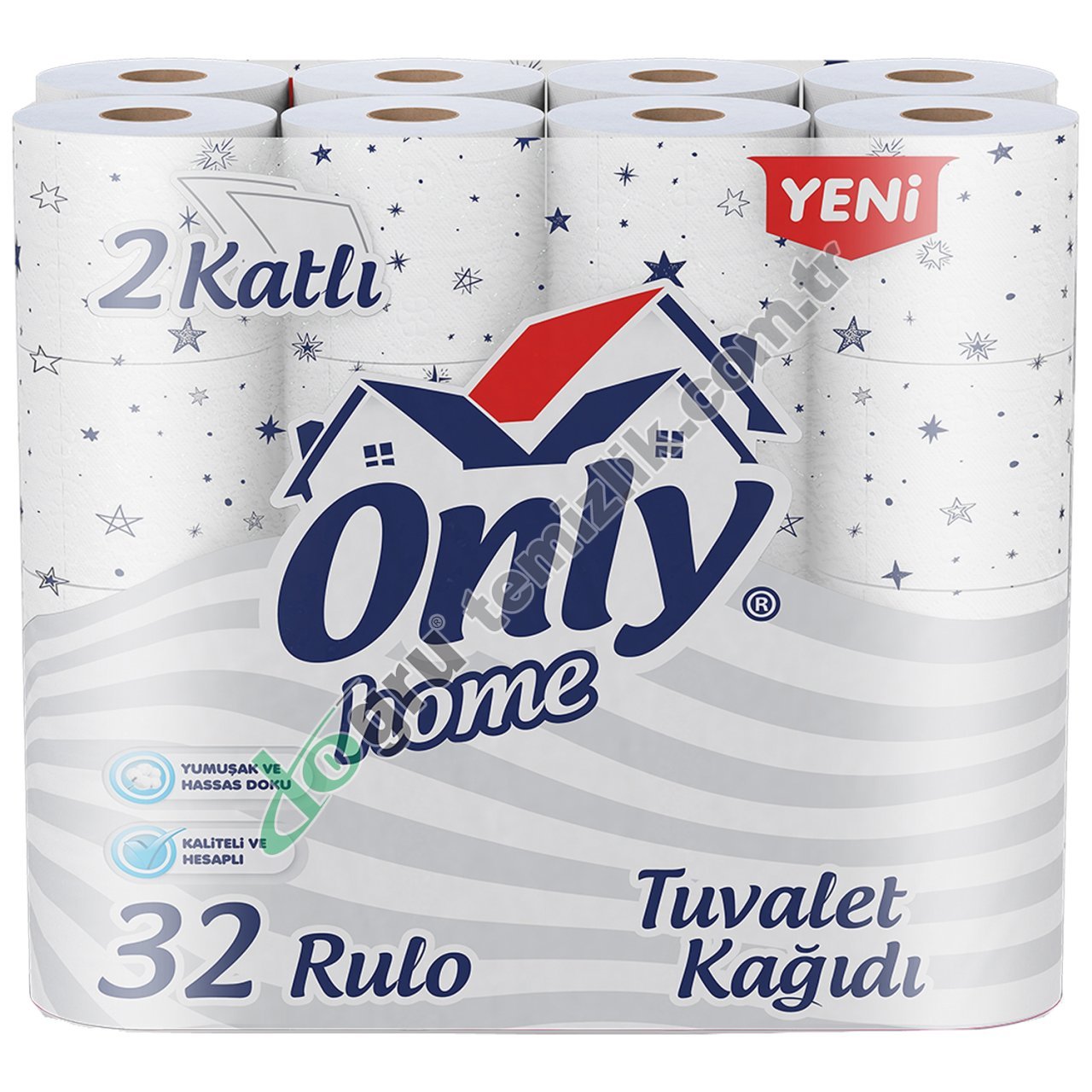 Only 32'li Home Tuvalet Kağıdı 2 Katlı %100 Selüloz