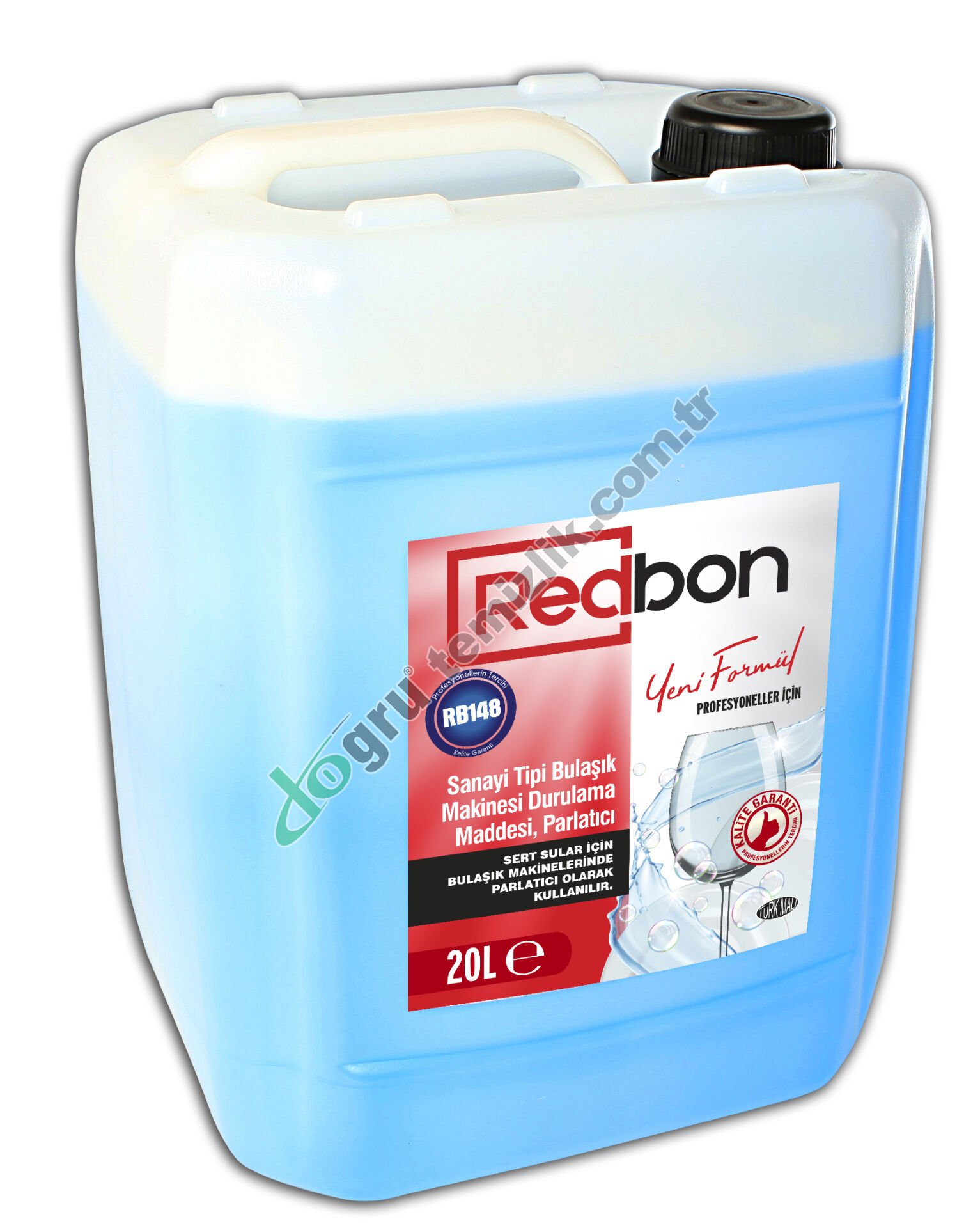 REDBON® RB148 SANAYİ TİPİ BULAŞIK MAKİNESİ DURULAMA MADDESİ, PARLATICI 20L