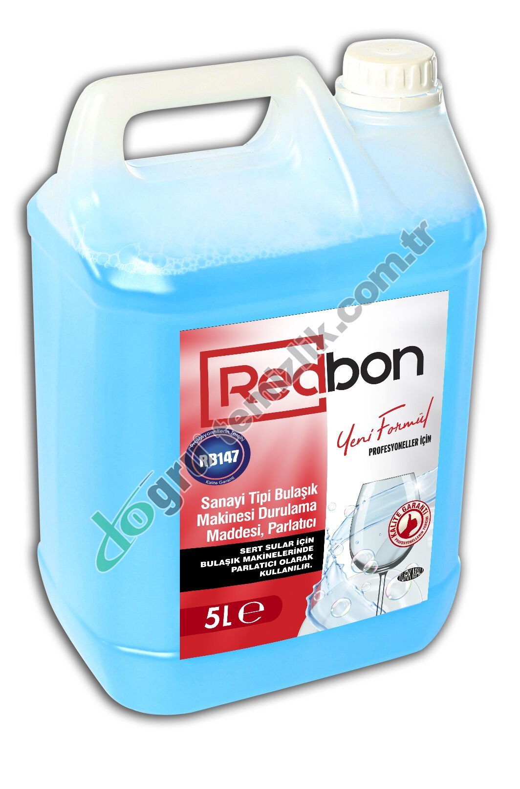 REDBON® RB147 SANAYİ TİPİ BULAŞIK MAKİNESİ DURULAMA MADDESİ, PARLATICI 5L