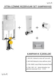 VİTRA Gömme Rezervuar Set Kampanyası