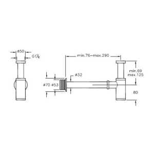 ARTEMA LAVABO SİFONU -T TİPİ