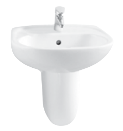 VitrA Norm Lavabo 50 cm+Yarım Ayak Beyaz