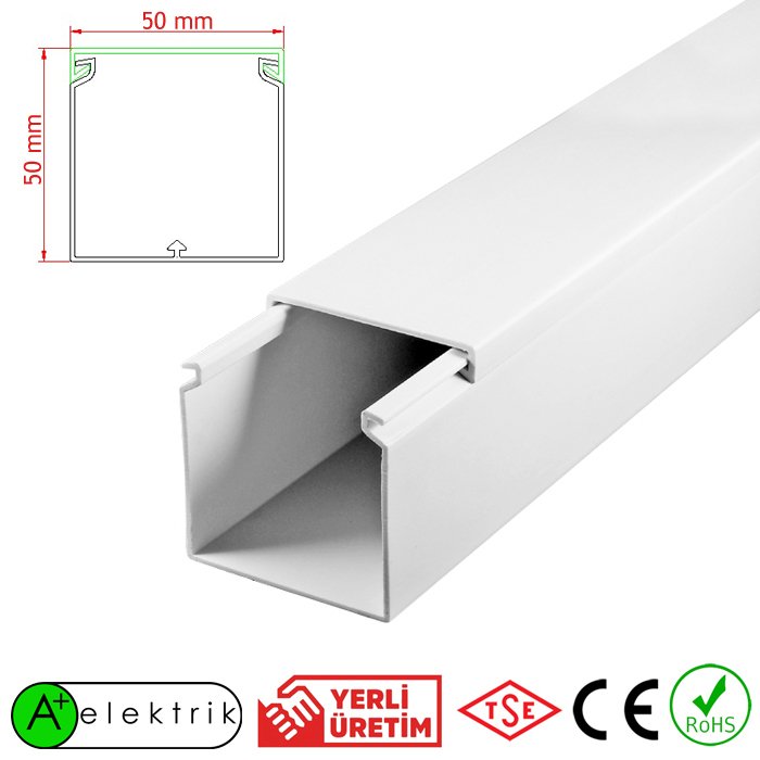 A Plus Elektrik 50X50 mm  Bantsız Kablo Kanalı