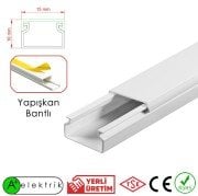 A Plus Elektrik 15X10 mm  Yapışkan Bantlı Kablo Kanalı