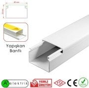 A Plus Elektrik 40X25 mm  Yapışkan Bantlı Kablo Kanalı