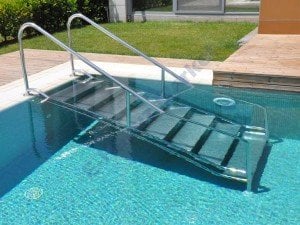316 Krom Eğimli Havuz İniş Merdiveni 500 mm