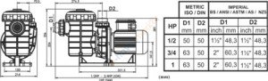 Sirin 1/2 Hp Ön Filtreli Havuz Pompa