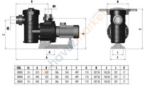 Astral Maxim 5,5 Hp Trifaze Pompa