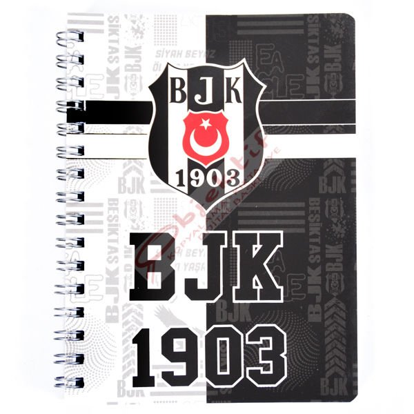 Beşiktaş Bloknot Spiralli Karton Kapak A6 80 YP 36 LI 461949