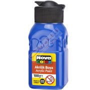 Nova Color Akrilik Boya Şişe 100 CC Mavi NC-2012