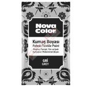 Nova Color Kumaş Boyası Toz 12 Gr Gri NC-908