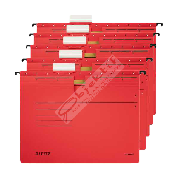 Leitz Askılı Dosya Telli Alpha Karton A4 Kırmızı 1984