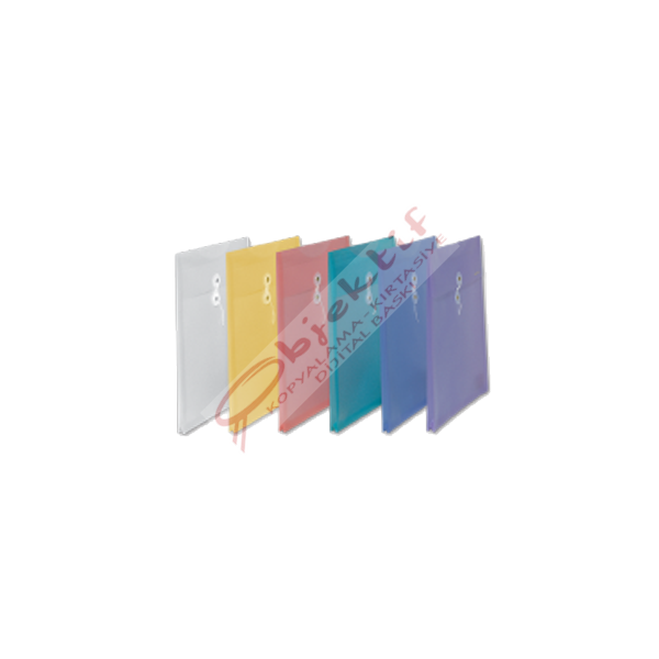 Comix Dosya İpli Plastik Körüklü Evrak Zarfı 25.5x31.0 Karışık Renk A1866