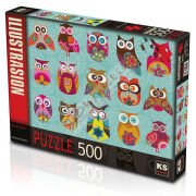 Ks Games Puzzle 500 Parça Multi Owls 20011