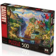 Ks Games Puzzle 500 Parça House On The Cliff 20012