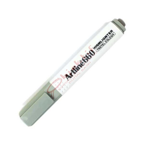 Artline Fosforlu Kalem Kesik Uç 1,0-4,0 MM Pastel Grey EK-660N