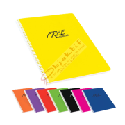 Keskin Color Spiralli Defter Free Office Plastik Kapak Çizgisiz 100 YP A4 320440-99