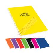 Keskin Color Spiralli Defter Free Office Plastik Kapak Çizgili 40 YP A4 320391-99