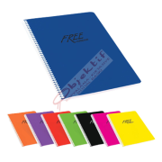Keskin Color Spiralli Defter Free Office Plastik Kapak Çizgili 60 YP A5 450101-99