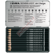 Lyra Kurşun Kalem Rembrandt Art Design Metal 12 Lİ L1111120