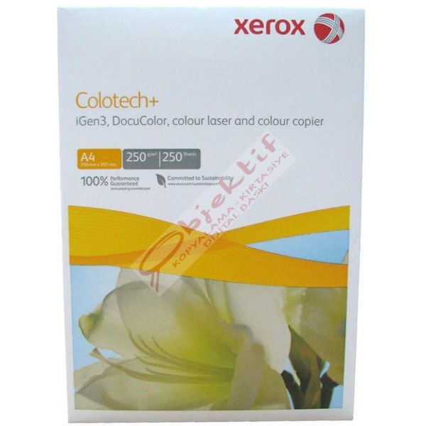 Xerox Fotokopi Kağıdı Gramajlı Laser-Copy-Inkjet Colotech 250 Lİ A4 250 GR Beyaz 003R94671