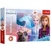 Trefl Puzzle 30 Parça 27x20 Cm The Courage Of The Sisters Disney Frozen Iı 18253