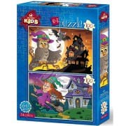 Art Puzzle 2x100 Parça Baykuş Ve Tatlı Cadı 4517