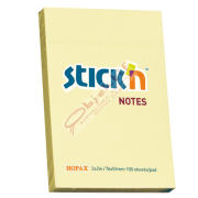Hopax Stıckn Yapışkanlı Not Kağıdı 100 YP 76x51 Sarı HE21006