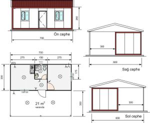 Verandalı Konteyner K305 ÖZEL