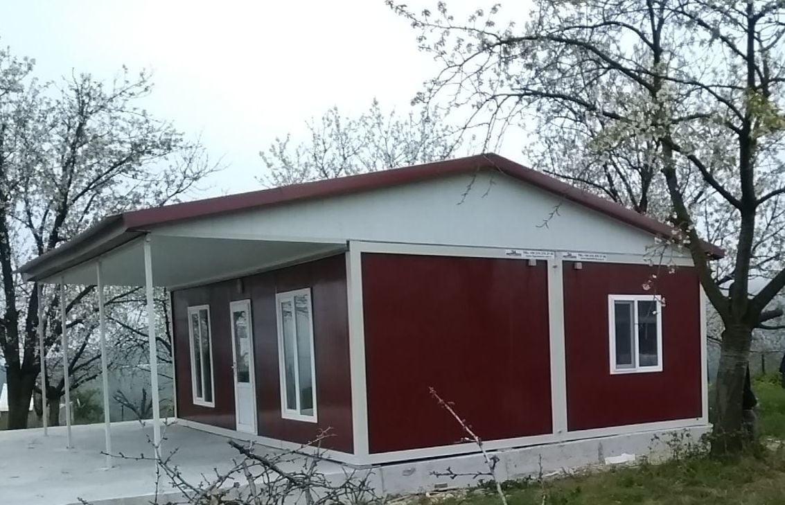 64m2. Ev Tipi  Verandalı Birleşimli Konteyner