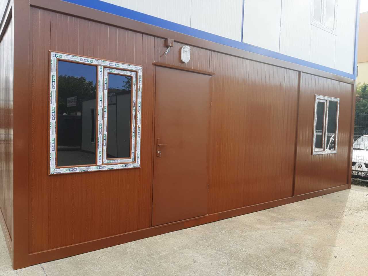 21m2. Sandviç Panel Ahşap Desenli Konteyneri K307