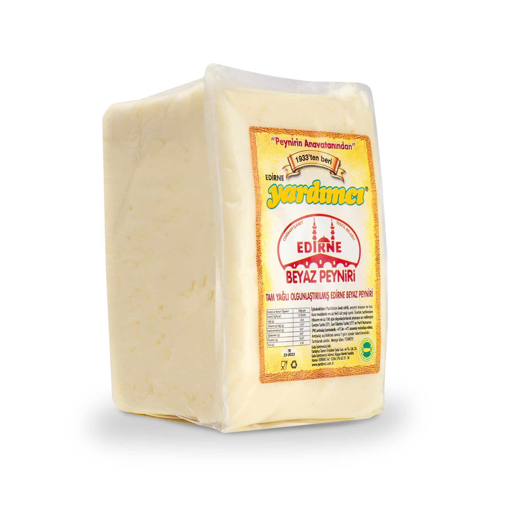 Tam Yağlı Sert İnek Peyniri (Vakumlu) 1kg