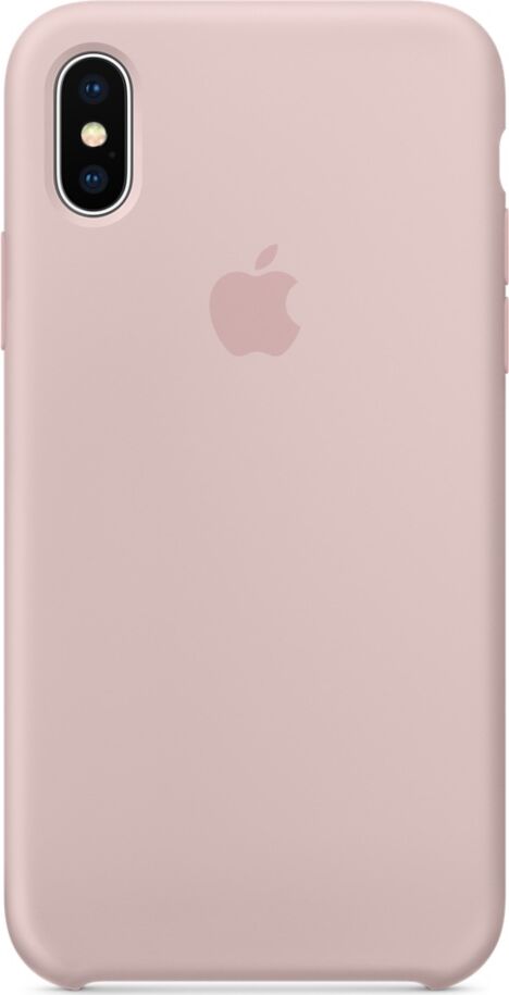 Fonemax Apple iPhone X Silikon Kılıf - Kum Pembesi