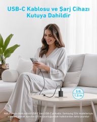 Anker 45W USB-C Şarj Cihazı + C Kablo Siyah-B2653