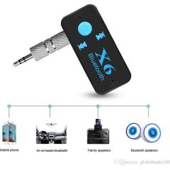 Case 4U Bluetooth Müzik Alıcısı 3.5 mm Aux Adaptör Araç Kiti 3in1 - Cyber AN-6999 X6