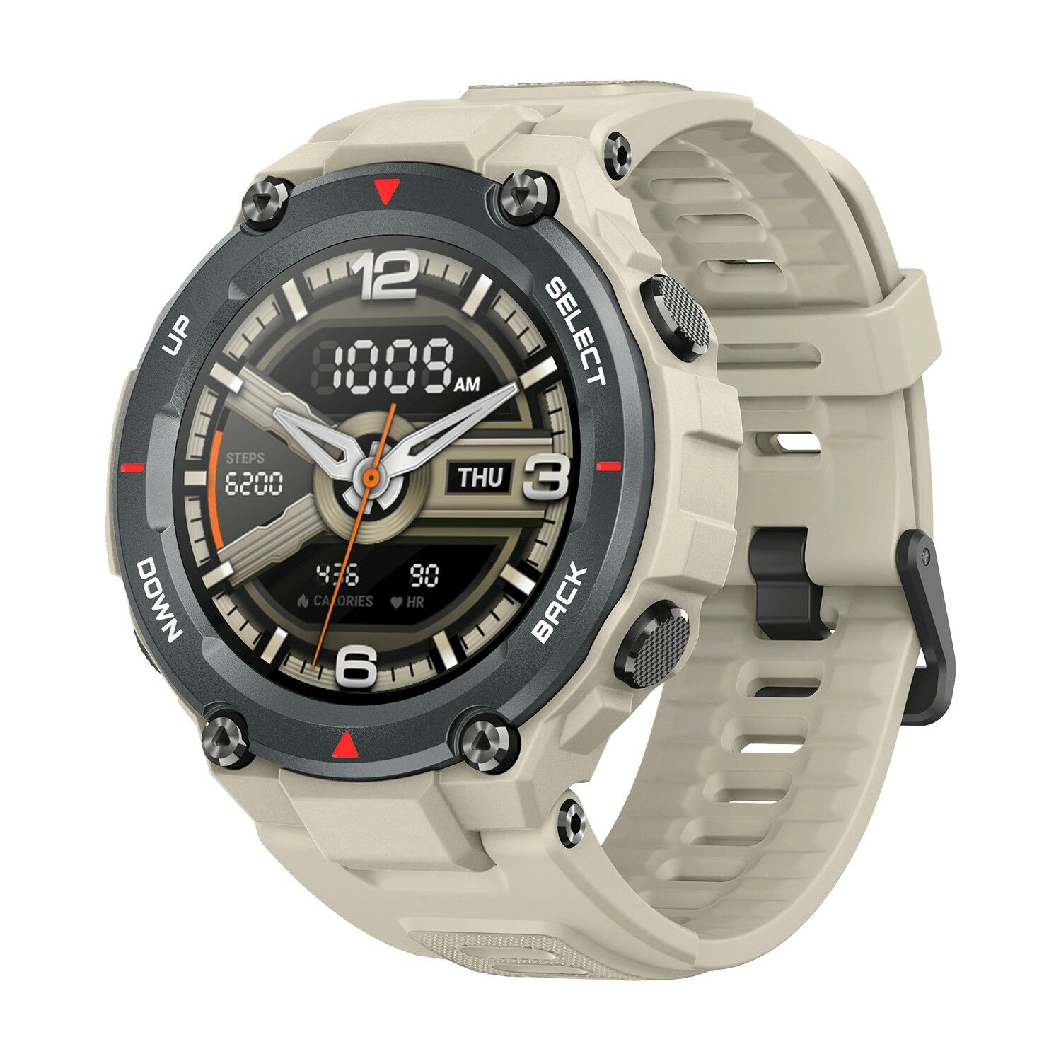 Amazfit T-Rex Akıllı Saat - Amoled Ekran - 5 ATM Suya Dayanıklı - Khaki