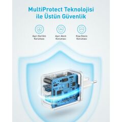 Anker 312 Hızlı Şarj Cihazı (2-Port, 20W) - A2348