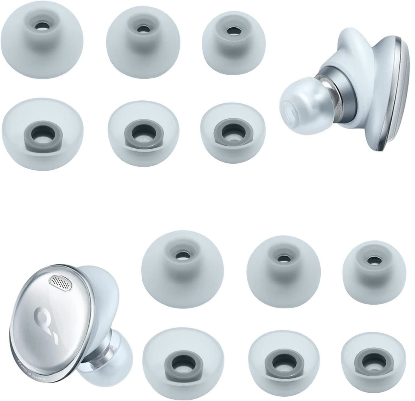 Soundcore Liberty 3 Pro Silikon Kulak Uçları Yedek Sis Grisi